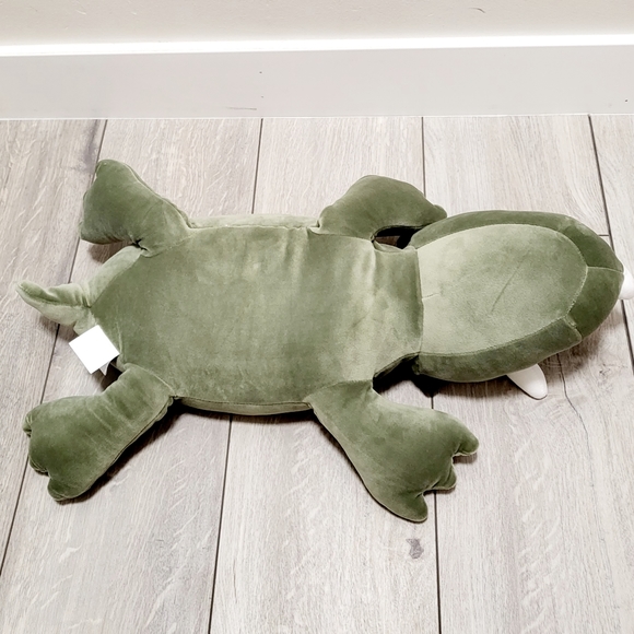 Green Dinosaur Weighted Plush Throw Pillow - Pillowfort - Picture 4 of 4